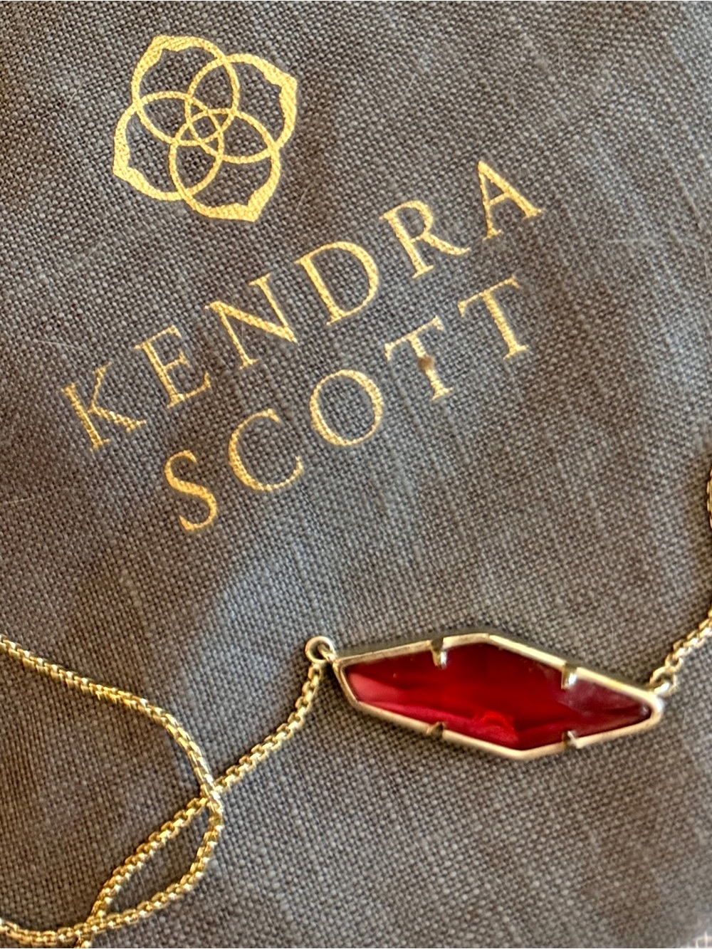 ⭐️ Kendra Scott Pink Faceted Stone MOP Gold Tone Reversible Adjustable Necklace